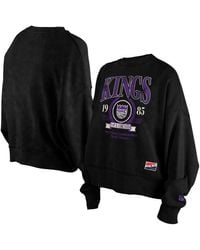 KTZ - Sacramento Kings Hardwood Classics Enzyme Wash Oversized Boxy Pullover Sweatshirt - Lyst