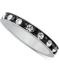 Giani Bernini Cubic Zirconia Band In Sterling Silver, Created For Macy's - Black