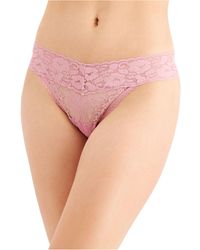 INC International Concepts Lace Thong Underwear, Created For Macy's - Pink