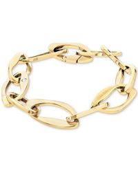 Calvin Klein - Pave Sculpted Link Chain Bracelet - Lyst