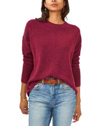 Vince Camuto - Cozy Crewneck Long-sleeve Extend-shoulder Sweater - Lyst