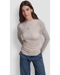DKNY - Embellished Pull-on Top - Lyst