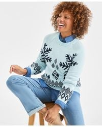 Style & Co. - Crewneck Whimsy Pullover Sweater - Lyst