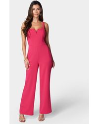 Bebe - V-wire Core Jumpsuit - Lyst