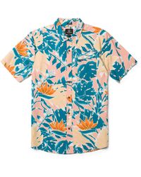 Volcom - Leaf Pit Floral Short Sleeve Shirt - Lyst