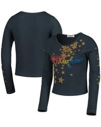 Daydreamer - Distressed David Bowie ziggy Stardust Thermal Cropped Pullover Sweatshirt - Lyst