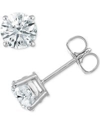 Macy's - Diamond Four Prong Stud Earrings (3/4 Ct. T.w.) - Lyst