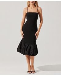 Astr - Brittnea Bubble-hem Sleeveless Midi Dress - Lyst