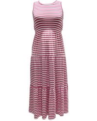 macys pink long dress