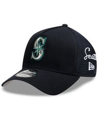 KTZ - Seattle Mariners Side Script 9forty A-frame Trucker Adjustable Hat - Lyst