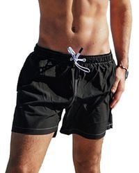 NoNetz - Retro 5" Inseam Slim Fit No Rash Swim Trunks - Lyst