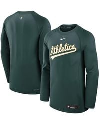 Nike - Athletics Authentic Collection Game Time Raglan Performance Long Sleeve T-shirt - Lyst