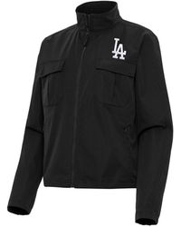Antigua - Los Angeles Dodgers Even Par Full-zip Jacket - Lyst