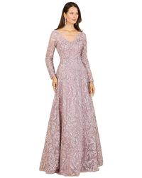 Lara - A-line Gown With Long Sleeves - Lyst