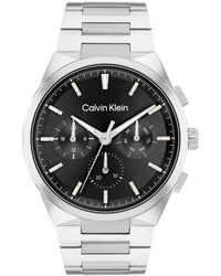 Calvin Klein - Distinguish -tone Stainless Steel Bracelet Watch 44mm - Lyst