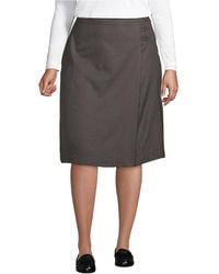 Lands' End - Plus Size School Uniform Solid A-line Skirt Below The Knee - Lyst