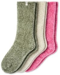 UGG - 3-pack Leda Sparkle Cozy Crew Socks - Lyst