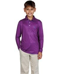 Tailorbyrd - Mini Houndstooth Long Sleeve Performance Polo - Lyst