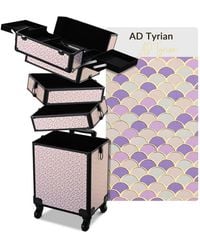 Byootique - Cosmetology Case On Wheels 4in1 Professional Makeup Art Deco Tyrian - Lyst