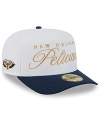 KTZ - White/navy New Orleans Pelicans 2025 Nba Draft A-frame 59fifty Fitted Hat - Lyst