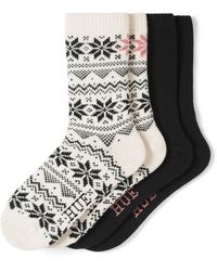Hue - 2-pack Snowflake Crew Socks - Lyst