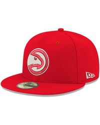 KTZ - Atlanta Hawks Official Team Color 59fifty Fitted Hat - Lyst