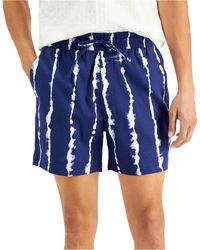 $125 Inc International Concepts Men's Blue Regular Fit Stretch Chino Shorts 34W