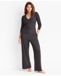 State Of Day - Soft Rib-knit Pajama Set - Lyst