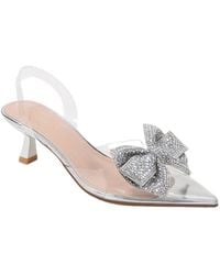 BERNESS - Ninetta Clear Slingback Heels - Lyst