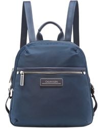 Calvin Klein Synthetic Dressy Nylon Crossbody in Black/Gold (Blue