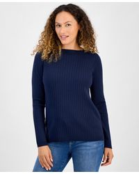 Style & Co. - Petite Boat-neck Sweater - Lyst