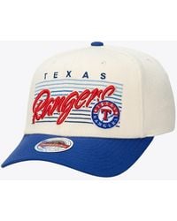 Mitchell & Ness - And Texas Rangers Retro Lines Stretch Snapback Hat - Lyst