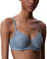 Calvin Klein - Sensual Stretch Lace Unlined Full-coverage Bra Qf8120 - Lyst