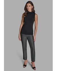 BCBGMAXAZRIA - Mock Neck Sleeveless Top - Lyst