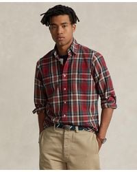 Polo Ralph Lauren - Custom Fit Plaid Oxford Shirt - Lyst