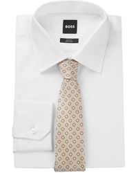 BOSS - Boss By Patterned Jacquard Silk Tie - Lyst