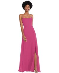 After Six - Scoop Neck Convertible Tie-strap Maxi Dress - Lyst