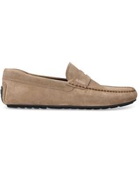 BOSS - Boss By Noel Suede Penny Loafer - Lyst