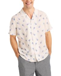 Nautica - Miami Vice X Printed Short Sleeve Button-front Camp Shirt - Lyst
