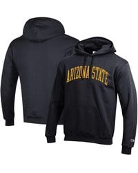 Champion Arizona State Sun Devils Arch Tackle Twill Hoodie in Blue for ...