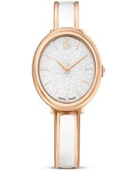 Swarovski - Crystalline Bangle Metal Bracelet Watch 32 X 32mm - Lyst