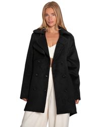 Belle & Bloom - Wanna Be Loved Wool Blend Peacoat - Lyst