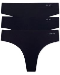 DKNY - 3-pk. Litewear Cut Anywear Thong Underwear Dk5026bp3 - Lyst