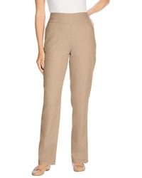 Woman Within - Within Flex-fit Pull-on Straight-leg Denim Jean - Lyst