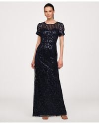 JS Collections - Jewel Neck Column Gown Dress - Lyst