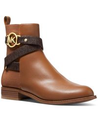 Michael Kors Michael Wide Width Fulton Moc Flats in Brown Lyst