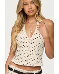 Edikted - Twyla Polka Dot Halter Top - Lyst