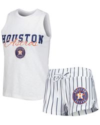 Concepts Sport - Houston Astros Reel Pinstripe Tank Top And Shorts Sleep Set - Lyst