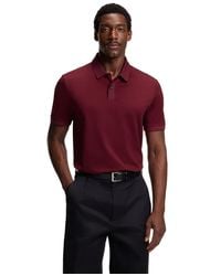 BOSS - Boss By Mercerised-cotton Polo Shirt - Lyst