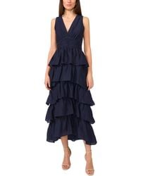1.STATE - Cascading Ruffle V-neck Maxi Dress - Lyst